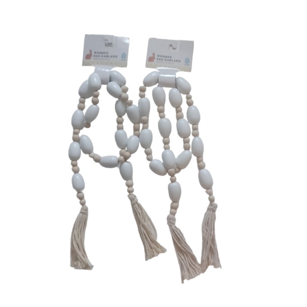 WOODEN EGG GARLAND